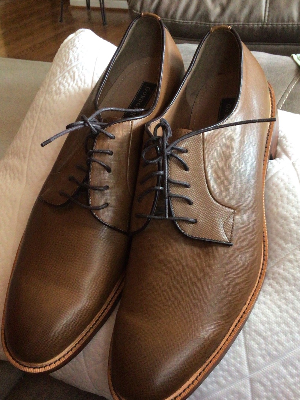 Gordon Rush Brown Leather Derby Shoes